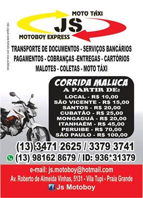 JS Motoboy Express Praia Grande SP